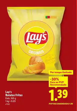 Lidl Lay's Batatas Fritas promoção