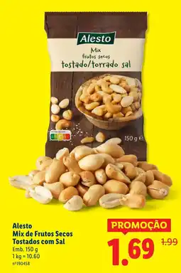Lidl Alesto Mix de Frutos Secos Tostados com Sal promoção