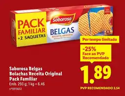 Lidl Saborosa Belgas Bolachas Receita Original Pack Familiar promoção