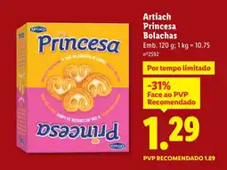 Lidl Artiach Princesa Bolachas promoção