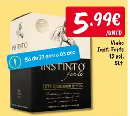 Ponto Fresco Vinho Inst. Forte 13 vol. promoção