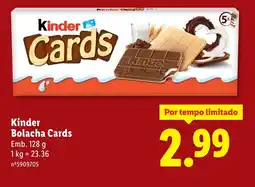 Lidl Kinder Bolacha Cards promoção