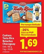 Lidl Cuétara Tosta Rica Bolachas Chocoguay promoção