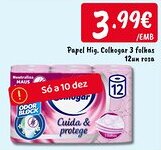 Ponto Fresco Papel Hig. Colhogar 3 folhas 12un rosa promoção
