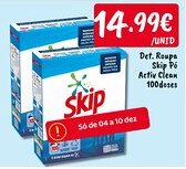 Ponto Fresco Det. Roupa Skip Pó Activ Clean promoção
