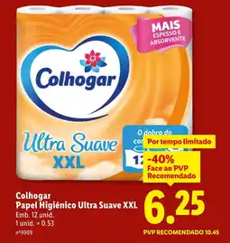 Lidl Colhogar Papel Higiénico Ultra Suave XXL promoção