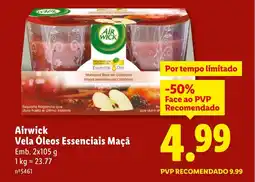 Lidl Airwick Vela Óleos Essenciais Maçã promoção