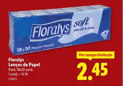 Lidl Floralys Lenços de Papel promoção