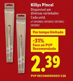 Lidl Killys Pincel promoção
