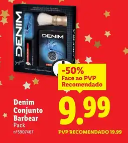 Lidl Denim Conjunto Barbear promoção