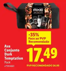Lidl Axe Conjunto Dark Temptation promoção