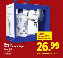 Lidl Nordés Pack Gin com Copo promoção
