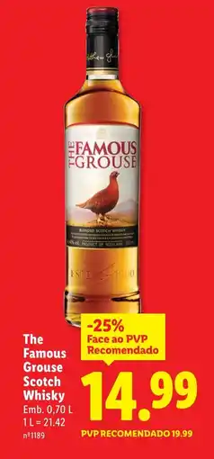 Lidl The Famous Grouse Scotch Whisky promoção
