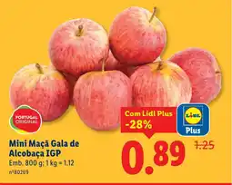 Lidl Mini Maçã Gala de Alcobaça IGP promoção