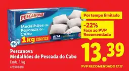 Lidl Pescanova Medalhões de Pescada do Cabo promoção