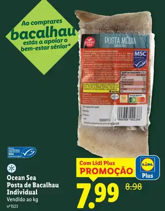 Ocean Sea Posta de Bacalhau Individual