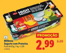 Lidl Milbona Iogurte com Proteína promoção