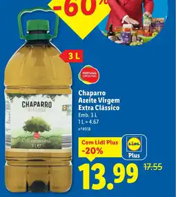 Lidl Chaparro Azeite Virgem Extra Clássico promoção