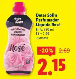 Lidl Deter Solin Perfumador Líquido Rosé promoção