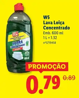 Lidl W5 Lava Loiça Concentrado promoção