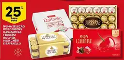 Continente Numa seleção de bombons das marcas ferrero rocher, mon cheri e raffaello promoção