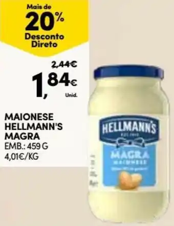 Maionese Hellmann's Magra 459g