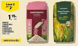 Continente Arroz carolino/ arroz carolino caravela continente promoção