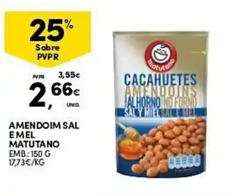Continente Amendoim sal emel matutano promoção