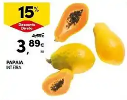 Continente Papaia inteira promoção