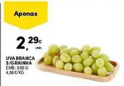 Continente Uva branca s/grainha promoção
