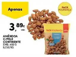 Continente Amêndoa c/pele continente promoção