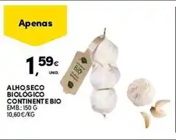Continente Alho seco biológico continente bio promoção