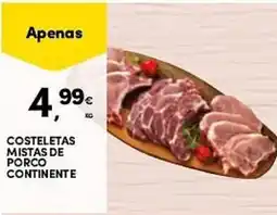 Continente Costeletas mistas de porco continente promoção