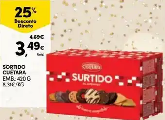 Continente Sortido Cuétara 420g promoção