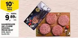 Continente Hamburguer 100% carne chakall prime meat promoção