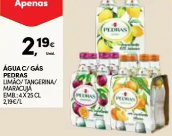 Continente Água C/Gás Pedras 4 x 25cl promoção
