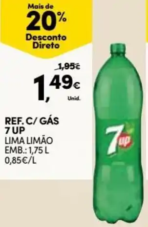 Continente Ref. C/ Gás 7Up 1,75L promoção