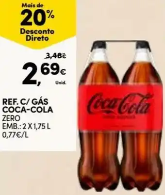Continente Ref. C/ Gás Coca-Cola 2 x 1,75L promoção