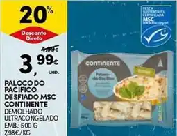 Continente Paloco do pacífico desfiado msc continente promoção