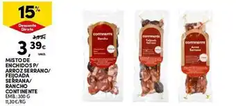 Continente Misto de enchidos p/ arroz serrano/ feijoada serrana/ rancho continente promoção