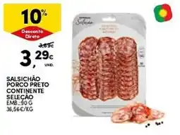 Continente Salsichão porco preto continente seleção promoção