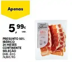 Continente Presunto 50% ibérico 24 meses continente seleção promoção