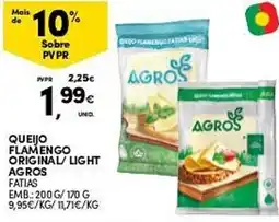 Continente Queijo flamengo original/light mais promoção