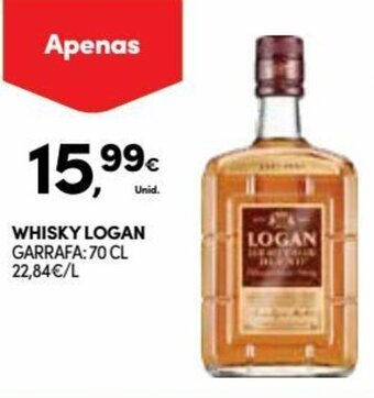 Continente Whisky Logan 70cl promoção