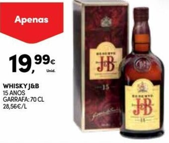 Continente Whisky J&B 70cl promoção
