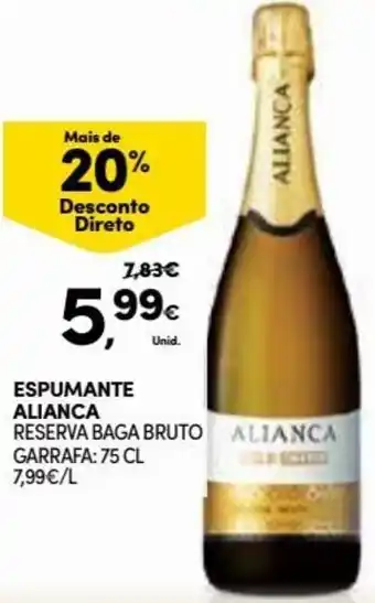 Continente Espumante Aliança 75cl promoção