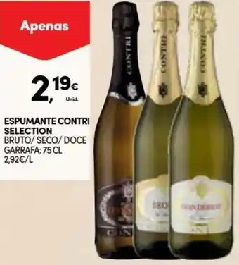 Continente Espumante Contri Selection 75cl promoção