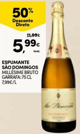 Continente Espumante São Domingos 75cl promoção