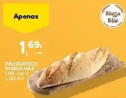 Continente Pão rústico massa mae promoção