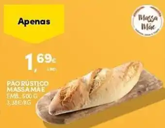Continente Pão rústico massa mae promoção